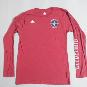 Adidas long sleeve T-shirt boys size XL (18) maroon graphic Cleveland Cavaliers